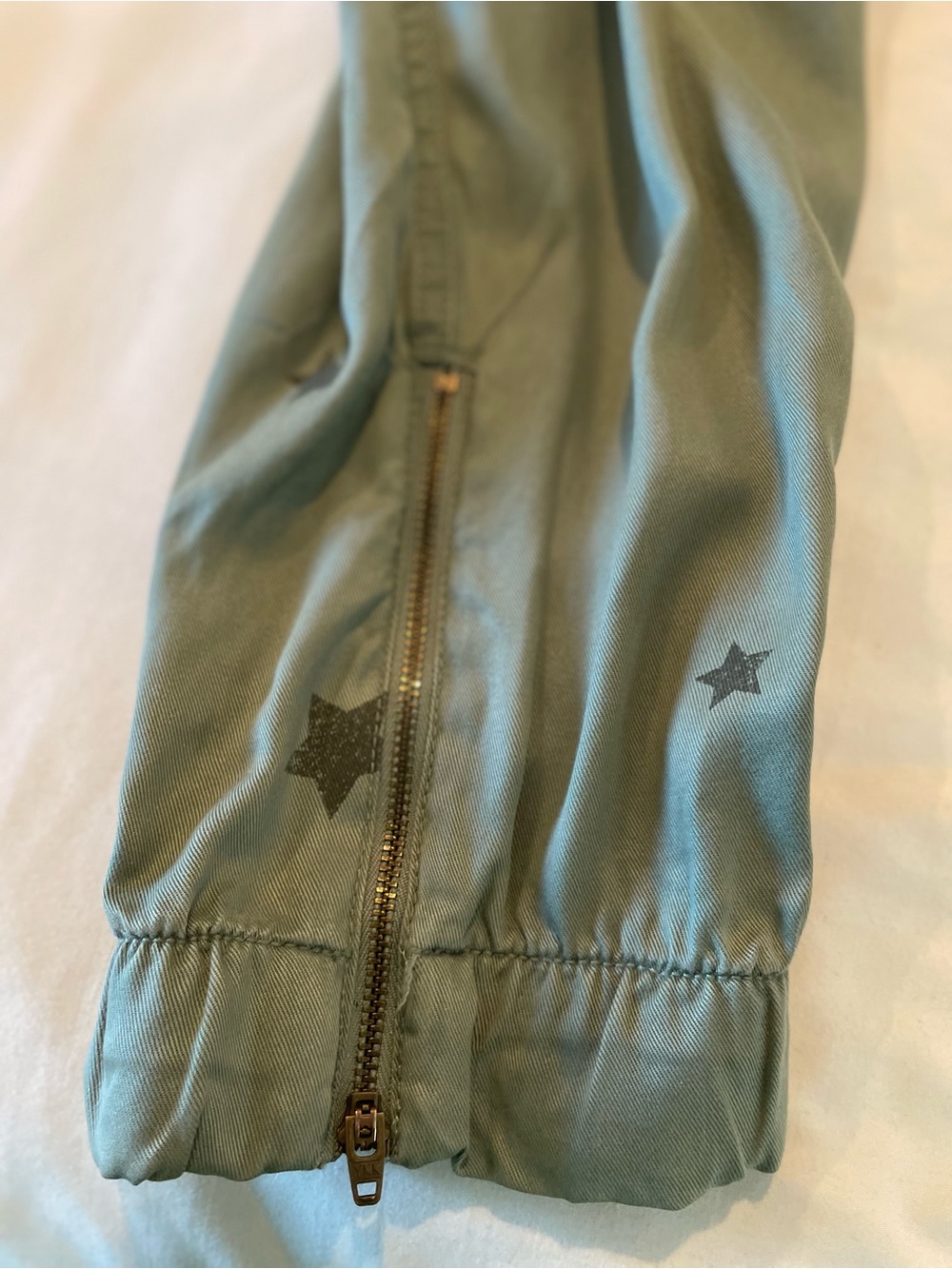C&C California Sage Green Elastic Waist Pull-On Pants - Picture 9 of 10